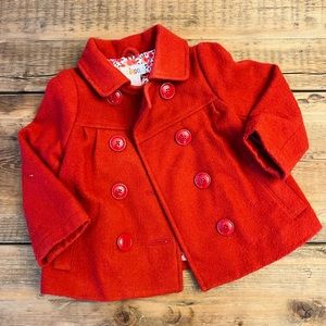 Autumn Blossom Toddler Peacoat